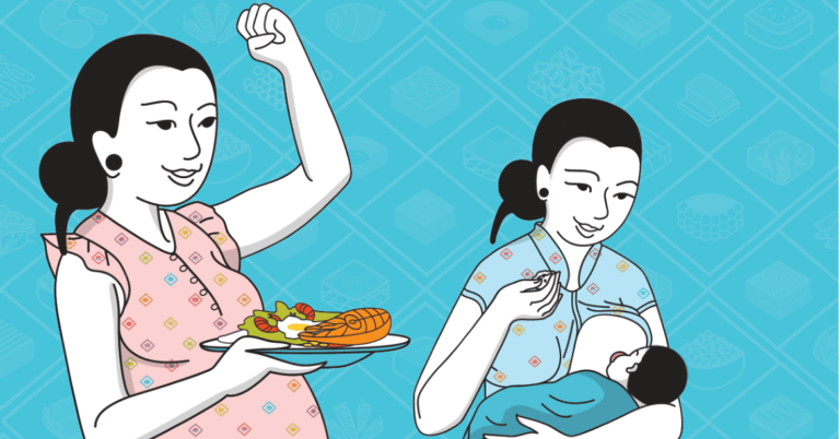 ကိုယ်ဝန်ဆောင်မိခင်များနှင့် နို့တိုက်မိခင်များအတွက် အာဟာရမျှတ၍ ကျန်းမာစေရန် စားသောက်နည်းလမ်းညွှန်